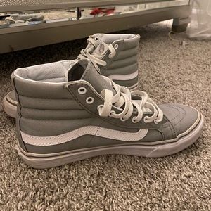 High top gray vans
